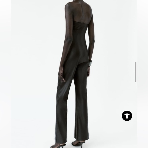 NWT Zara Strapless Leather One Piece - Picture 4 of 5